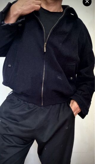 BURBERRY CHAQUETA VINTAGE ABRIGO AZUL HOMBRE L