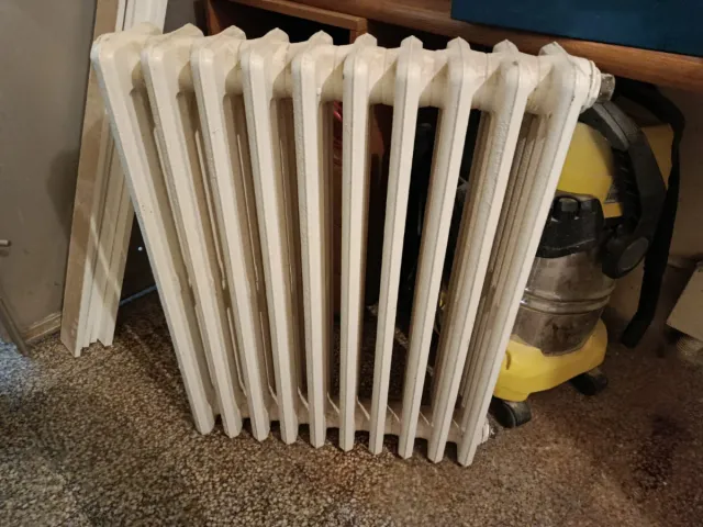 Radiador de hierro fundido blanco