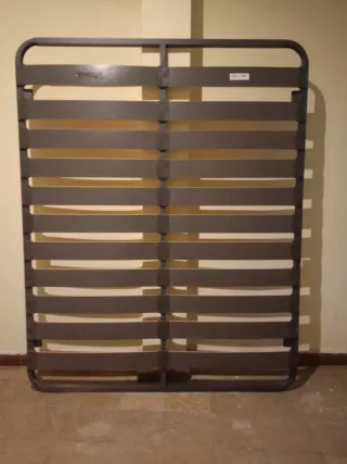 Somier metálico marrón