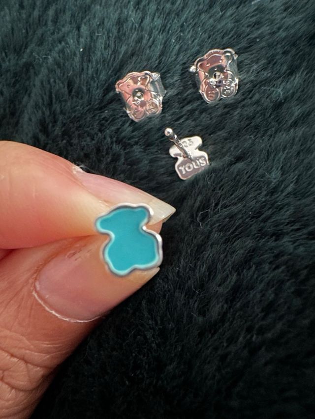 Pendientes Osito Turquesa