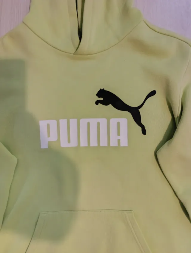 Sudadera Puma Logo Verde Lima 15/16 una S