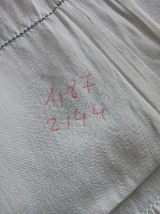 Juego sábanas antiguo bordado