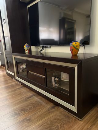 Conjunto completo comedor color wengue
