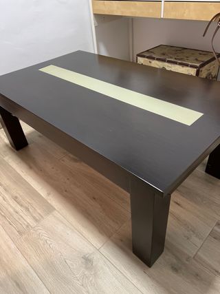 Conjunto completo comedor color wengue