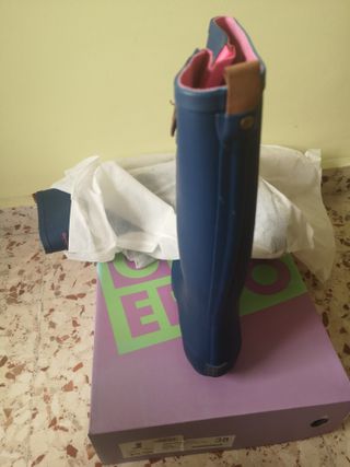 Botas de agua detalle rosa