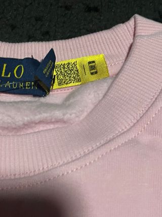 Sudadera Polo Ralph Lauren Oso Rosa Talla XL