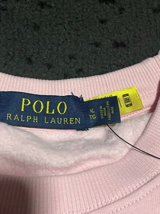 Sudadera Polo Ralph Lauren Oso Rosa Talla XL