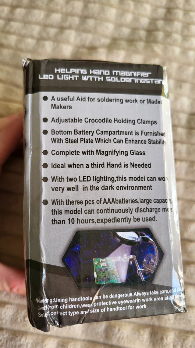 Lupa de mesa para soldar, reparar