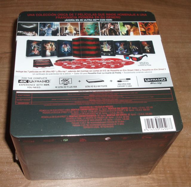 Pesadilla en Elm Street Colección 4K UHD Steelbook