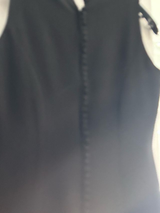 Vestido negro pintado a mano talla 38-40