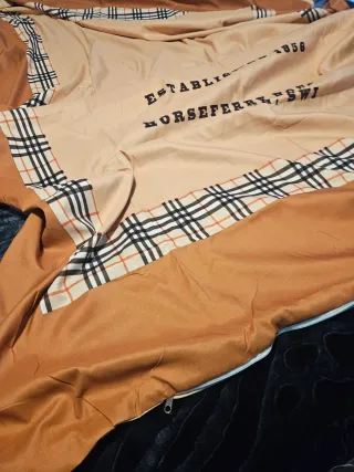 Ropa de cama Burberry beige/marrón poliéster