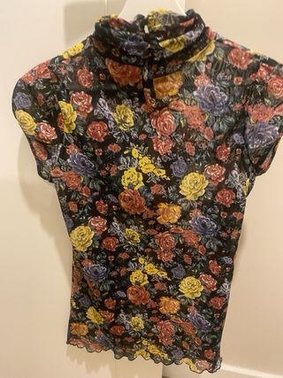 Camisa transparente floral
