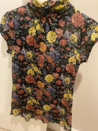 Camisa transparente floral