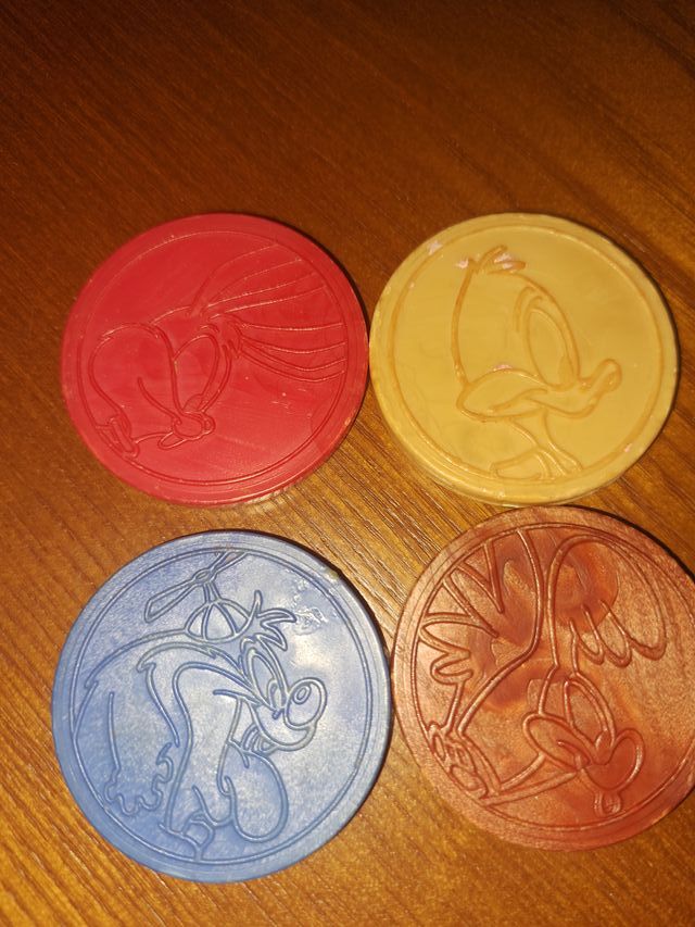 Lote 4 Tazos Master de Looney Tunes