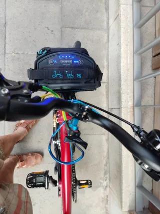 Brompton Eléctrica Roja