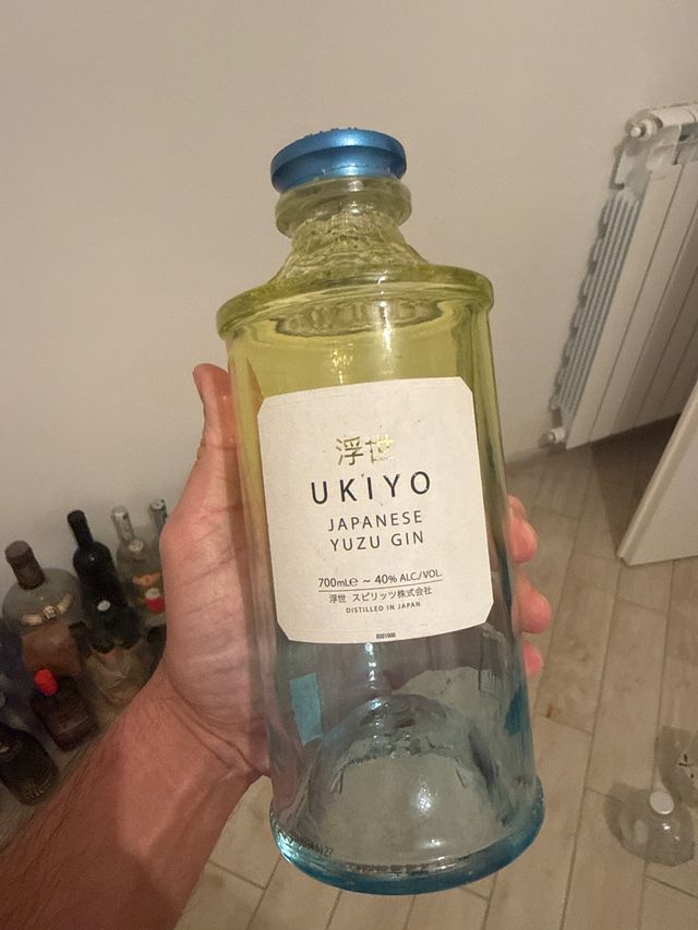 Bottiglia Ukiyo Japanese Yuzu Gin VUOTA