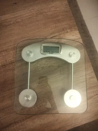 Báscula de baño digital de cristal