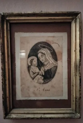Antico quadro religioso S. Anna