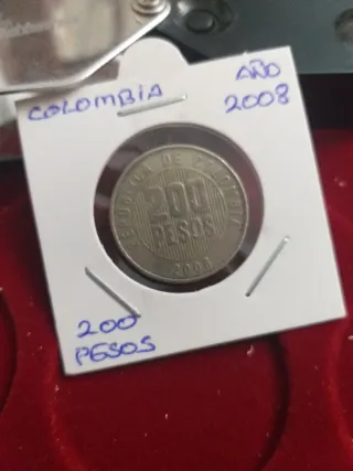 Moneda Colombia 200 Pesos 2008