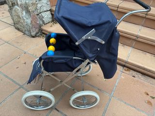 Carrito Muñecas Bebelux Azul Marino