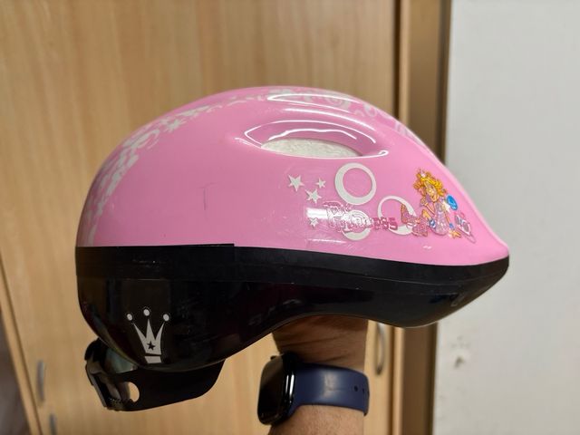 Casco bici niña rosa talla M