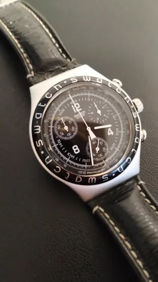 Cronometro Swatch Irony in alluminio.