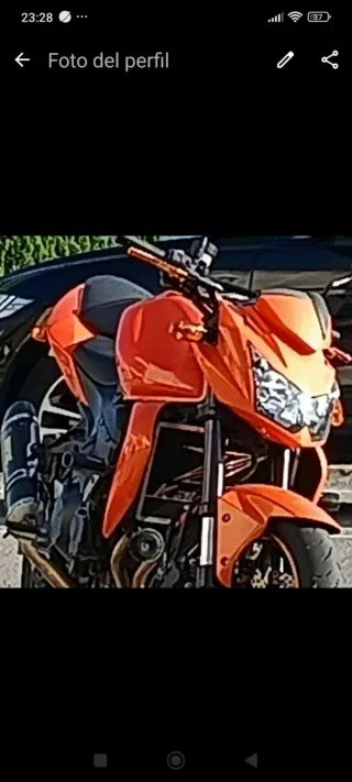 Kawasaki z750 2008 Naranja