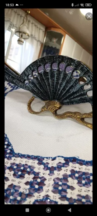 Abanico Espejo Decorativo Vintage