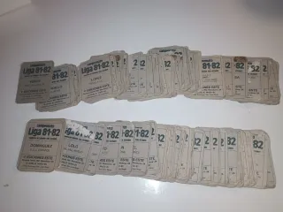 Lote 191 cromos liga 81-82 ediciones este