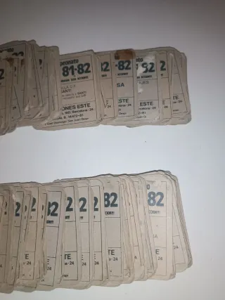 Lote 191 cromos liga 81-82 ediciones este