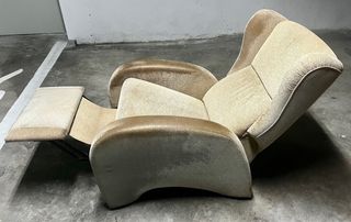 Sillón reclinable beige muy cómodo Funda necesaria