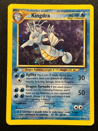Kingdra Holo Neo Genesis Pokémon