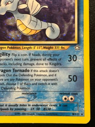 Kingdra Holo Neo Genesis Pokémon