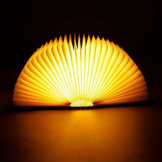 Lámpara libro plegable LED – decoración creativa