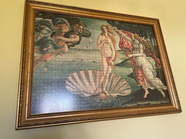 Puzzle La Nascita di Venere con cornice