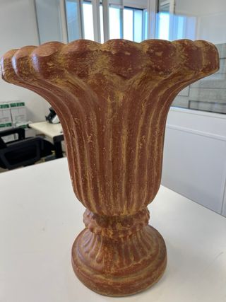 Vaso Anfora Terracotta Beige Marrone