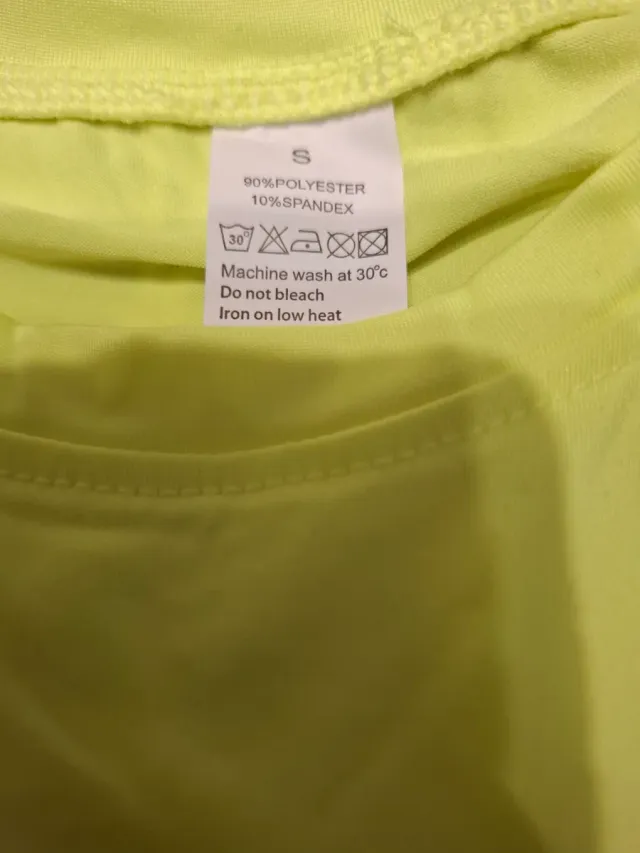 Camiseta técnica amarilla Talla S