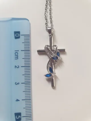 ✝️Funda de gafas con imagen de la Virgen y colgant
