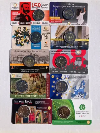 Colección 262 monedas 2 euros conmemorativas