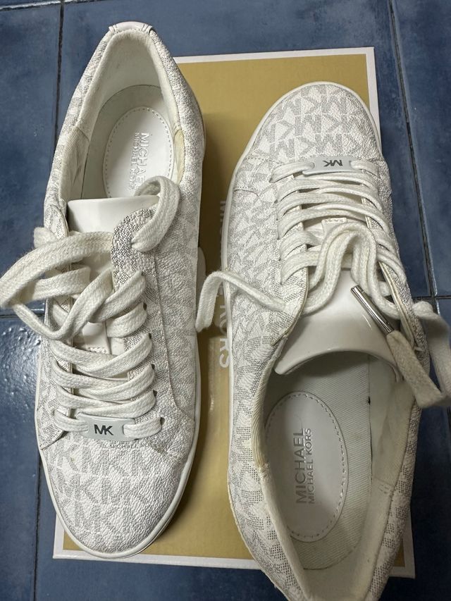 Zapatillas Michael Kors Mujer Beige/Blanco