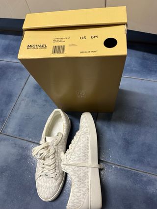 Zapatillas Michael Kors Mujer Beige/Blanco