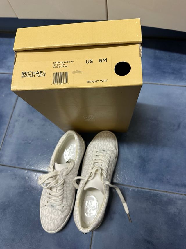 Zapatillas Michael Kors Mujer Beige/Blanco