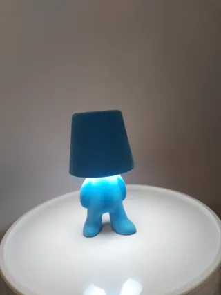 Lampada ricaricabile touch blu