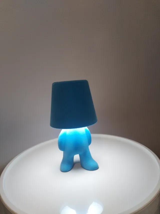 Lampada ricaricabile touch blu