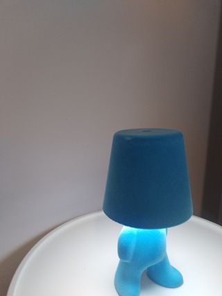 Lampada ricaricabile touch blu