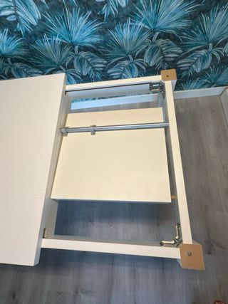 URGE Mesa extensible comedor madera maciza blanca