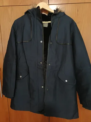 Abrigo Oasis azul talla M