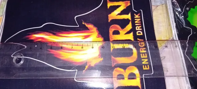 Pack 3 Pegatinas Burn Energy Drink