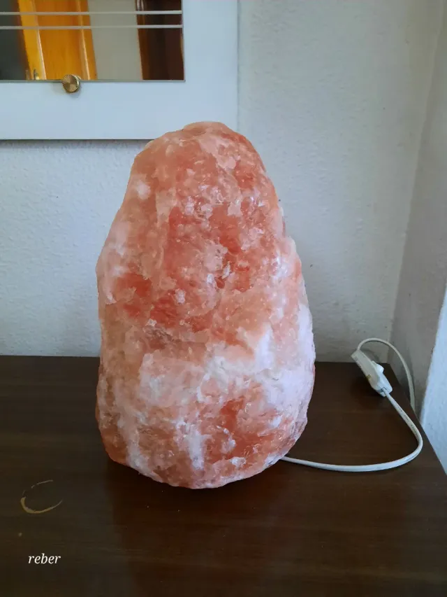Lámpara de Sal Himalaya Rosa grande.
