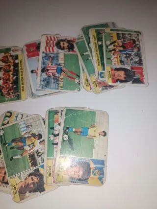 Lote 35 cromos Liga 86-87 ediciones este